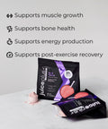 Juice Plus+ Perform packages with text highlighting benefits on a light background